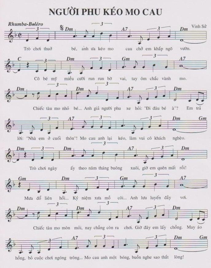 Sheet nhạc Người Phu Kéo Cau